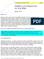 How to WriteForTheWeb