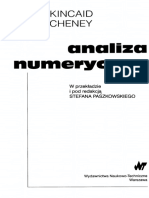 Analiza Numeryczna - D.kincaid, W.cheney
