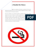 Día Mundial Sin Tabaco