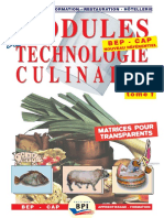 Modules de Technologie Culinaire 1 Et 2