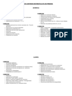 Cartel de Contenido Matemática 6to de Primaria