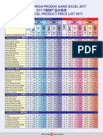 Senarai Harga Produk Gano Excel