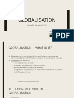 Globalisation: Why Are We Against It?