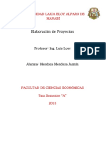 Elaboracion de Proyectos. ECONOMICO PDF