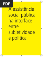 A assistência social pública na interface entre subjetividade e política (Andrea Guerra)