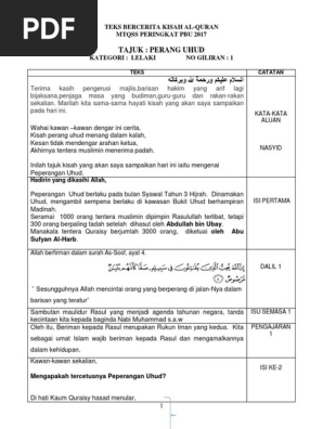 Mtq Lelaki Perang Uhud Pdf