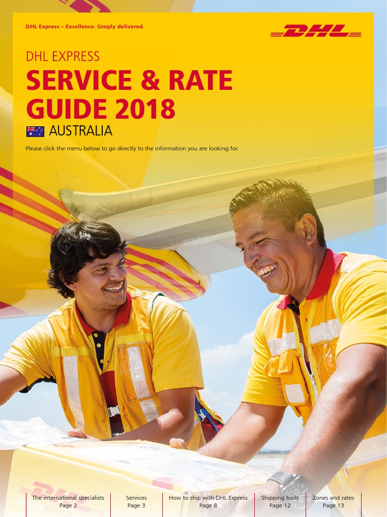 DHL Australia Service Guide 2018 | PDF | Pro Forma | Invoice