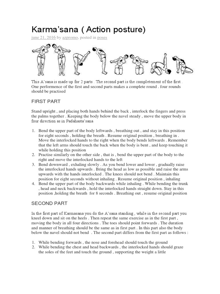 Karma Mudra | PDF | Foot | Yoga