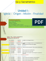 Clase 1 Iglesia Origen Misión y Finalidad Designio Divino PDF