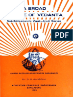 A Broad Outline of Vedanta