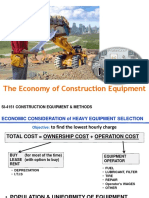 COST of Equipment