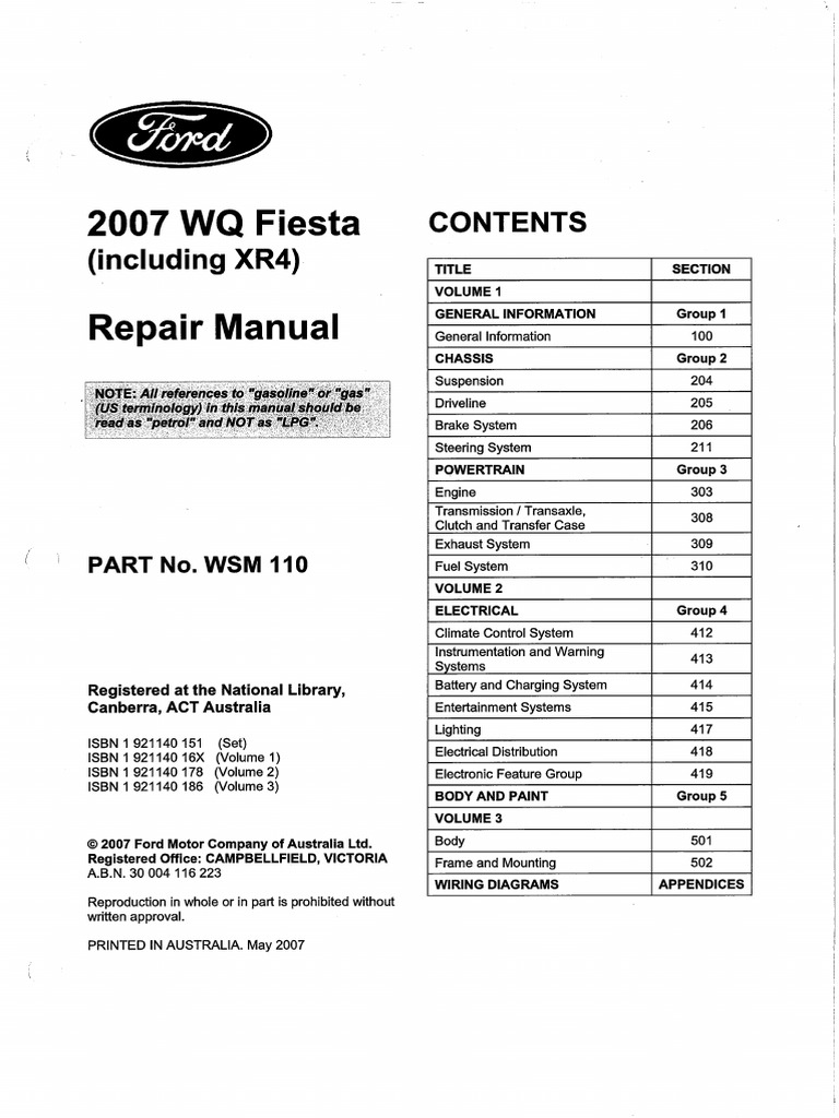 FORD FIESTA 2004 MANUAL FREE DOWNLOAD visual data 3