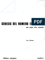 Piaget. Génesis Del Número en El Niño