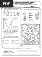 Actividades para trabajar la letra M | PDF