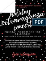 Holiday Extravaganza Concert Ad 2017