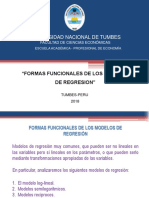 Formas Funcionales de Los MRL