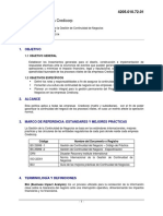 Politica General Corporativa Gestion Continuidad Negocios