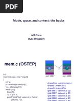 Mode, Space, and Context: The Basics: Jeff Chase Duke University