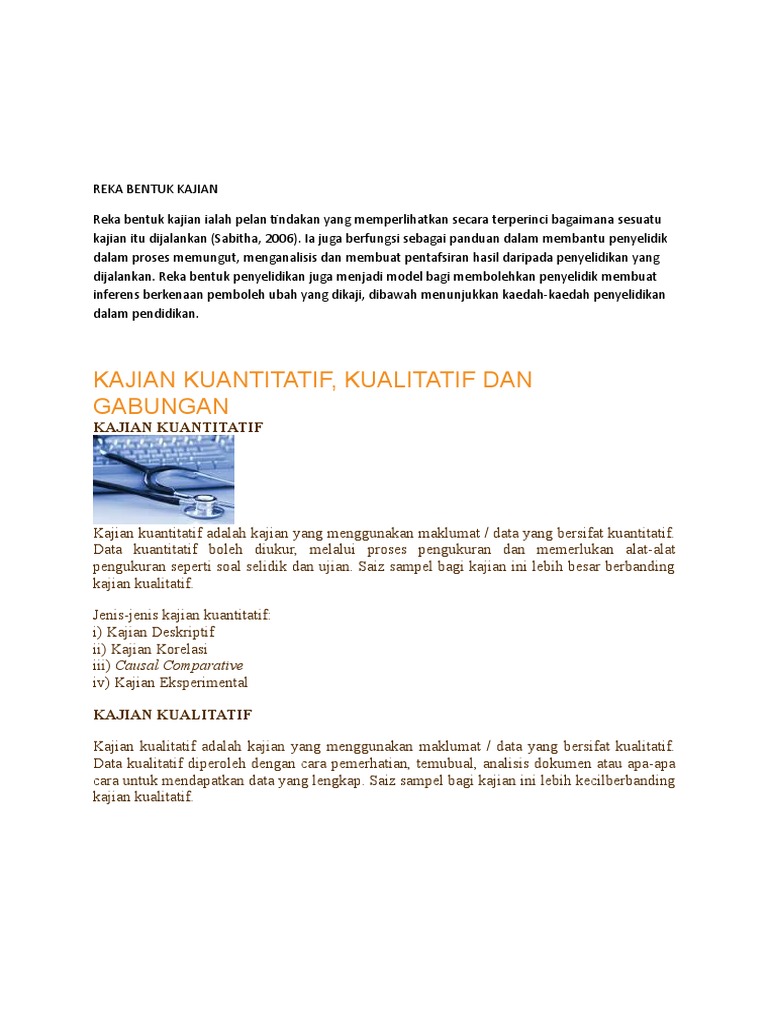 Kajian Kuantitatif Pdf