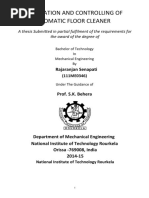 Automation and Controlling of Automatic Floor Cleaner: Rajaranjan Senapati