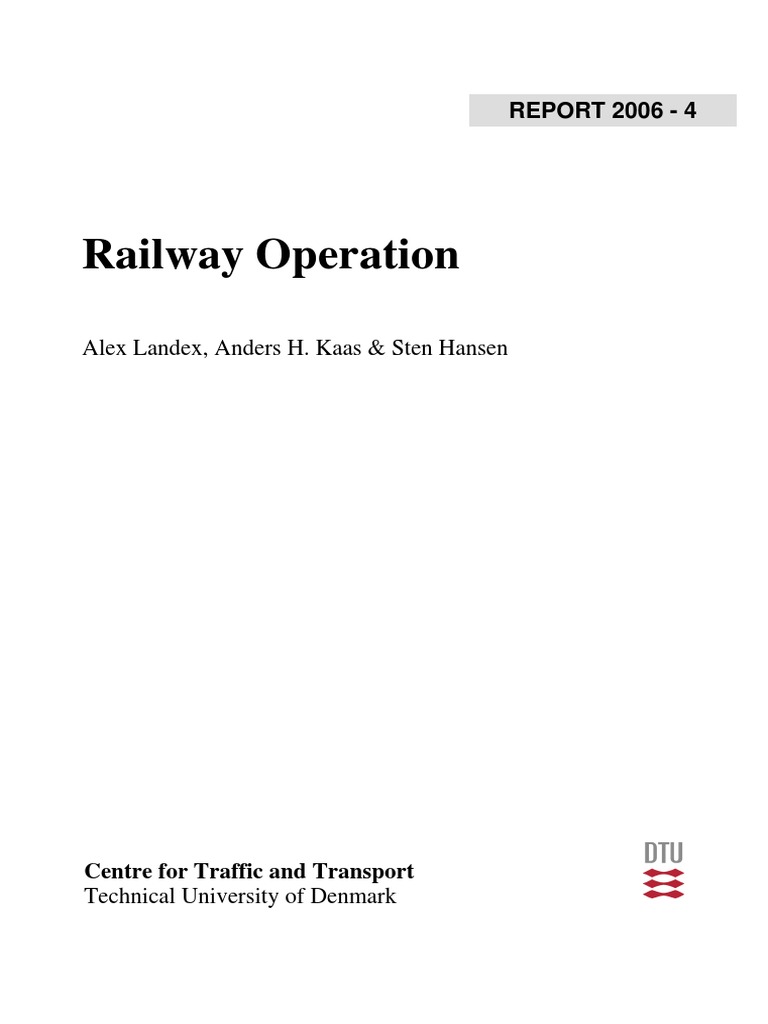 Railway Operation | PDF | Train | Traffic