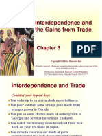 Interdependence and The Gains From Trade