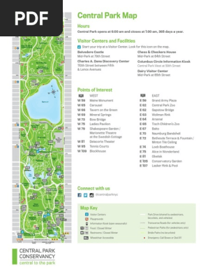 central park map pdf Central Park Map