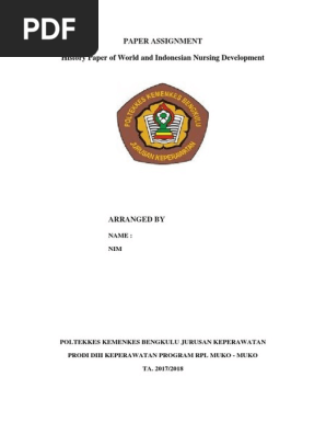 Makalah Keperawatan Dalam B Inggris 1 Nursing Science