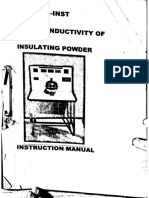 Thermal Conductivity of Insulating Powder Experiment Lab Manual