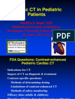 Cardiac CT in Pediatric Patients: Marilyn J. Siegel, M.D