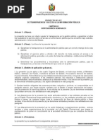 Proyecto Ley Transparencia y Acceso a Informacion