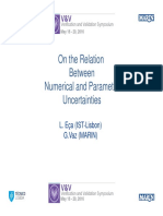 On The Relation Between Numerical and Parameter Uncertainties