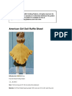 1231 American Girl Doll Ruffle Shawl Pattern