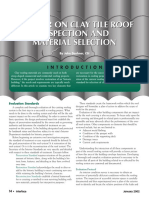 A Primer On Clay Tile Roof Inspection and Material Selection