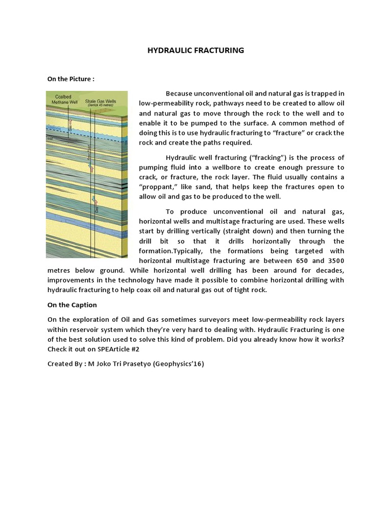 Hydraulic Fracturing Explained | PDF