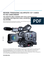 Review_ Panasonic AG-HPX370