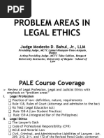 Problem Areas in Legal Ethics