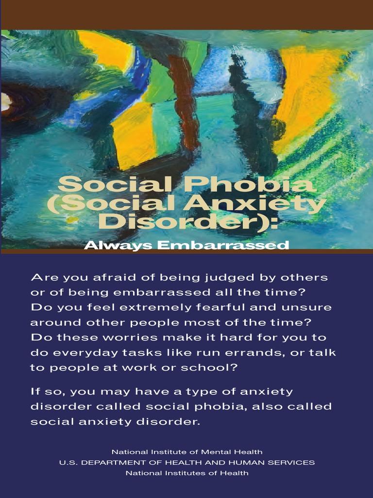 Social Phobia PDF | PDF | Social Anxiety Disorder | Antidepressant