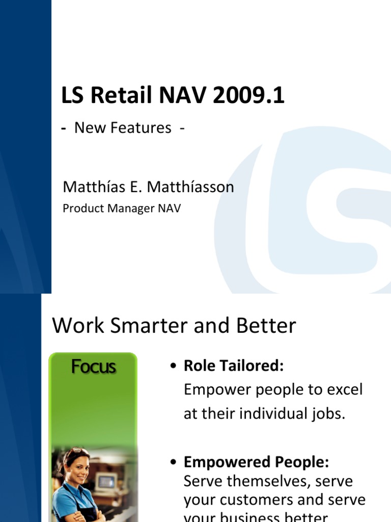 LS Retail NAV 2009.1 (6.1) New Features 02 | PDF | Point Of Sale ...