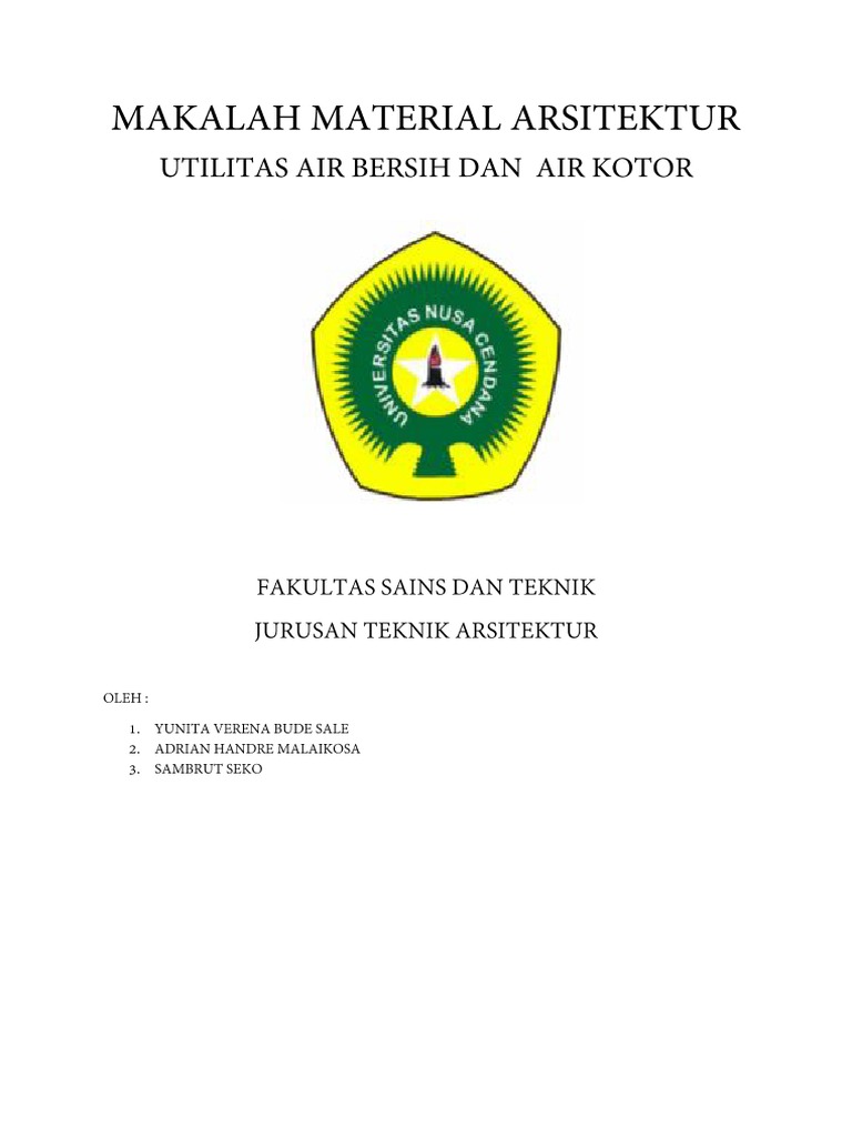 Contoh Makalah Air
