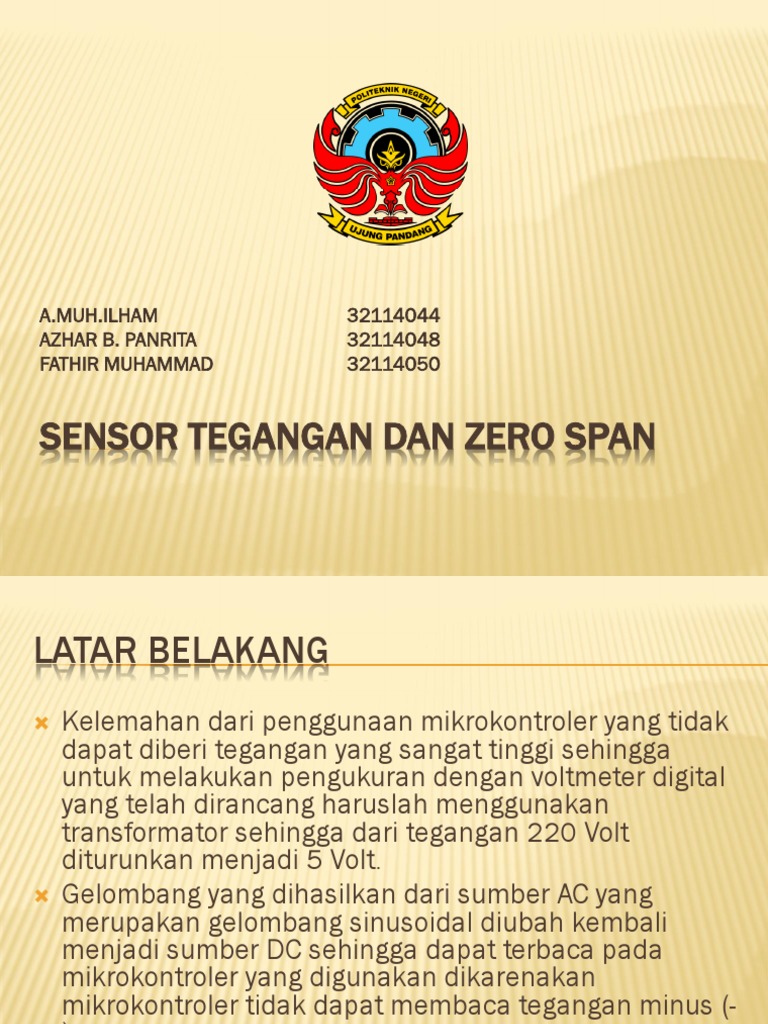 Rangkaian Sensor Tegangan dan Zero Span | PDF | Sains & Matematika ...