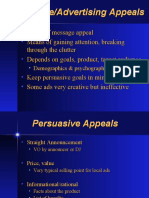 Persuasive/Advertising Appeals Persuasive/Advertising Appeals