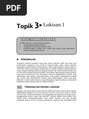Nota Tentang Menggambar Lukisan Catan Cetakan  PDF