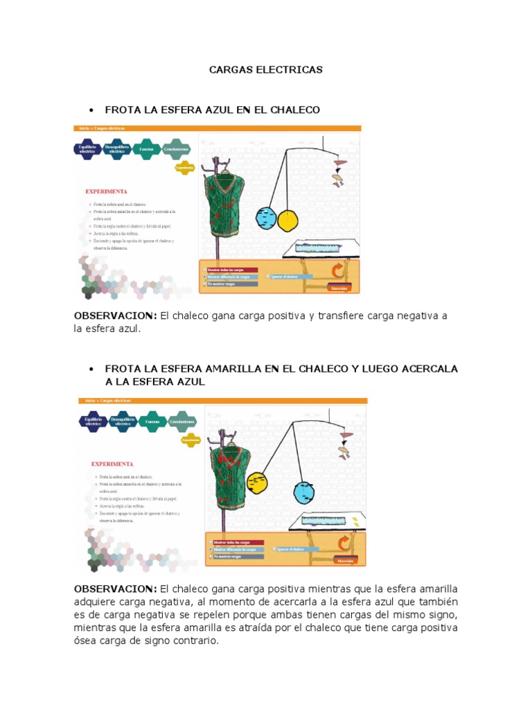 Simulador Cargas Electricas PDF