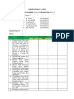 Checklist Kotak p3k Fix