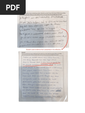immigration reform student reflections