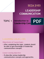 Leadership Communication Concepts