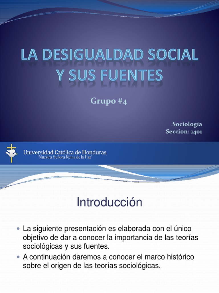 La Universalidad de la Desigualdad Social | PDF | Desigualdad social ...