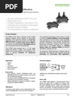 Sensirion Differential Pressure SDP600series Datasheet V1.7 PDF