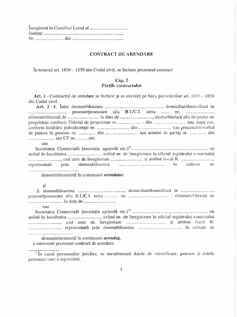 Model Contract De Arenda 1 Pdf